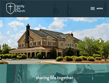Tablet Screenshot of familylifechurchsuwanee.com